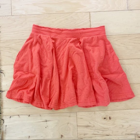 Free People We The Free Skater Baby Orange Skirt Flare Small - Picture 2 of 8